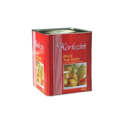Biberli Yeşil Zeytin
